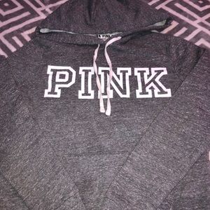 pink hoodie